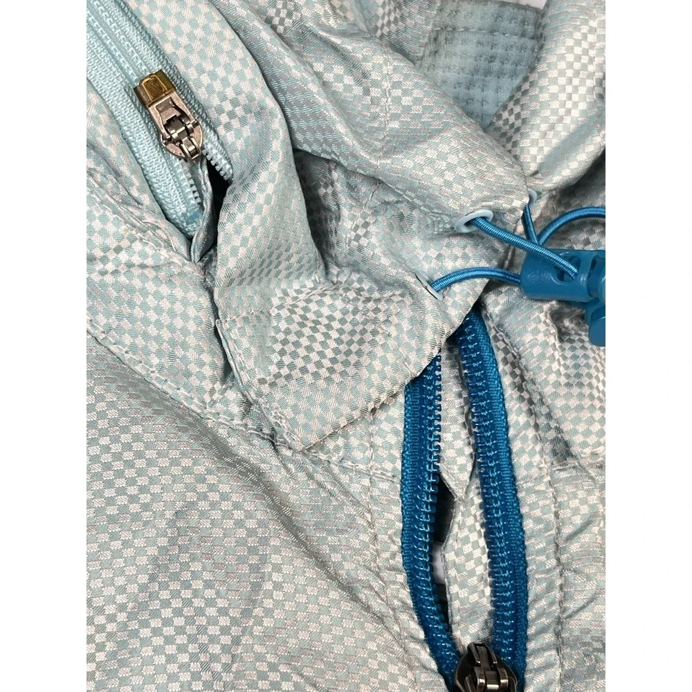Nike Jacket Small Blue Storm Fit Full‎ Zip Hooded Windbreaker Running